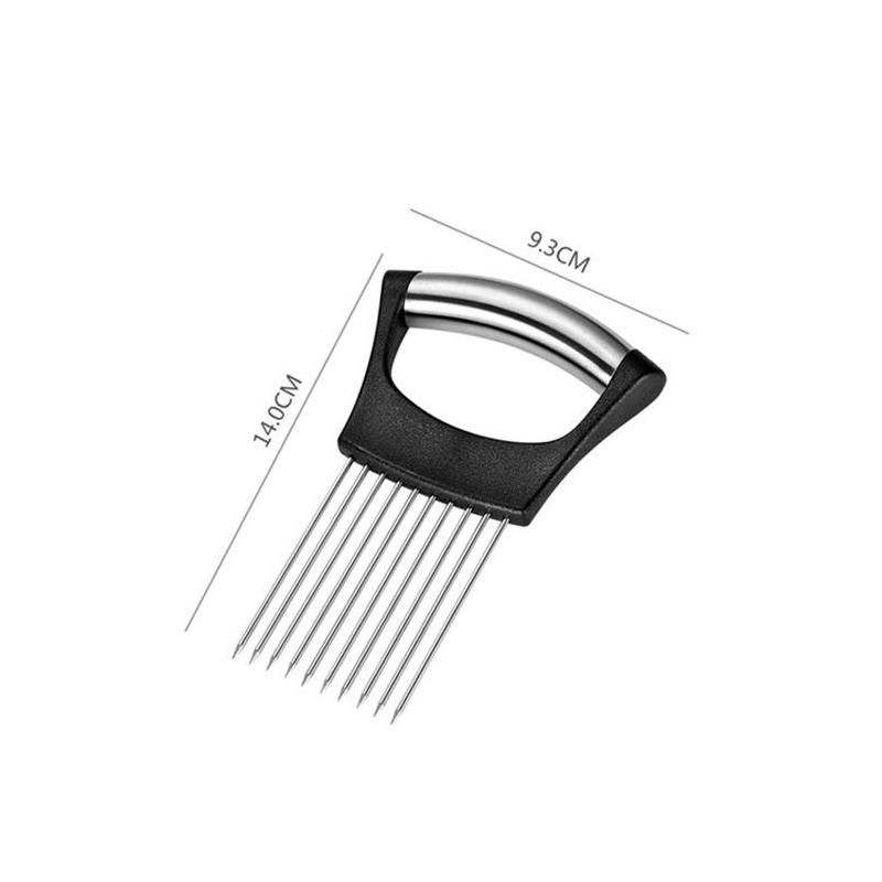 Creative Onion Slicer Stainless Steel Loose Meat Needle Tomato Potato Vegetables Fruit Cutter Safe Aid Tool Kitchen Gadgets Creative Onion Slicer Stainless Steel Loose Meat Needle Tomato Potato Vegetables Fruit Cutter Safe Aid Tool Kitchen Gadgets